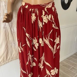 Carol Little St Tropez West 100% silk skirt